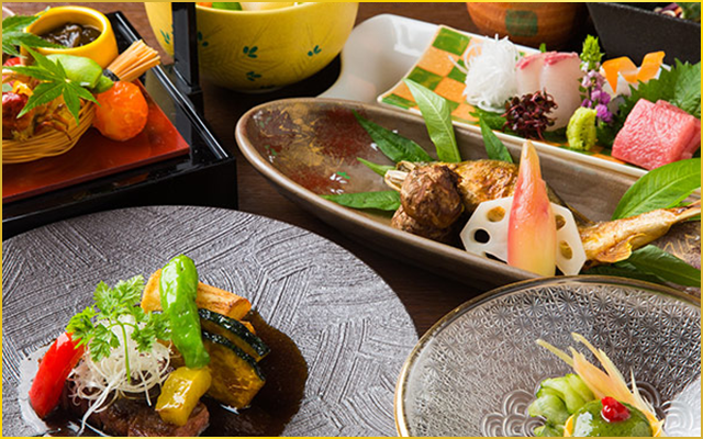 旬の素材を使用した四季を感じる日本料理を